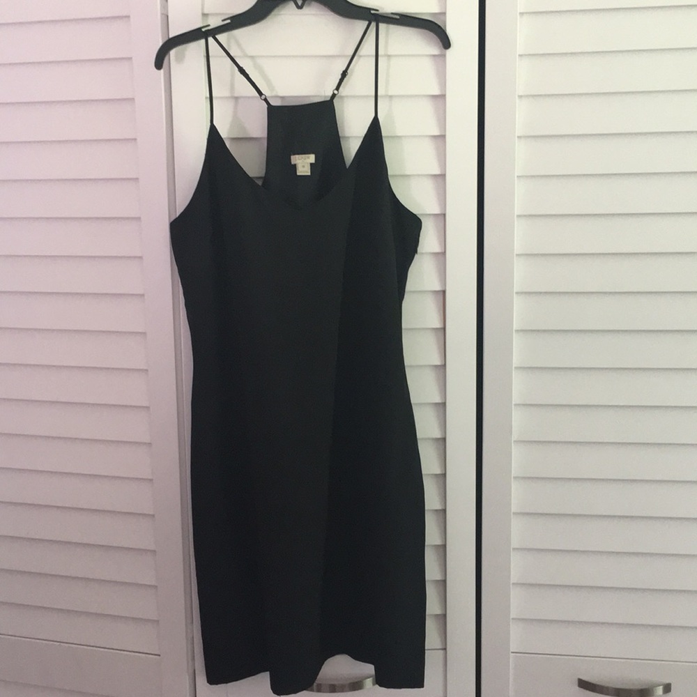 JCrew black straps dress